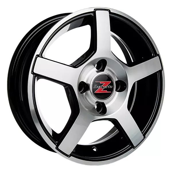 Barzetta Carrello Black Polished alumiinivanne 5.5x14 - 14-tuumaiset alumiinivanteet - 499-87481 - 1