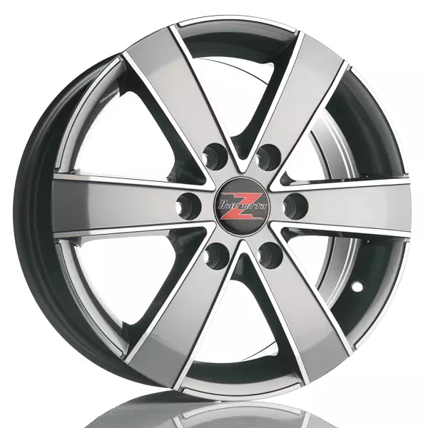 Barzetta Toro TitaniumPolish Pakettiautoihin alumiinivanne 7x17 - 17-tuumaiset alumiinivanteet - 499-65371 - 1