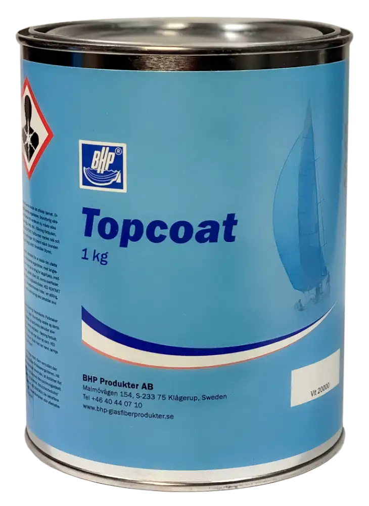 BHP Topcoat 1kg RAL-5011 sininen - Lasikuitutarvikkeet - D138531 - 1
