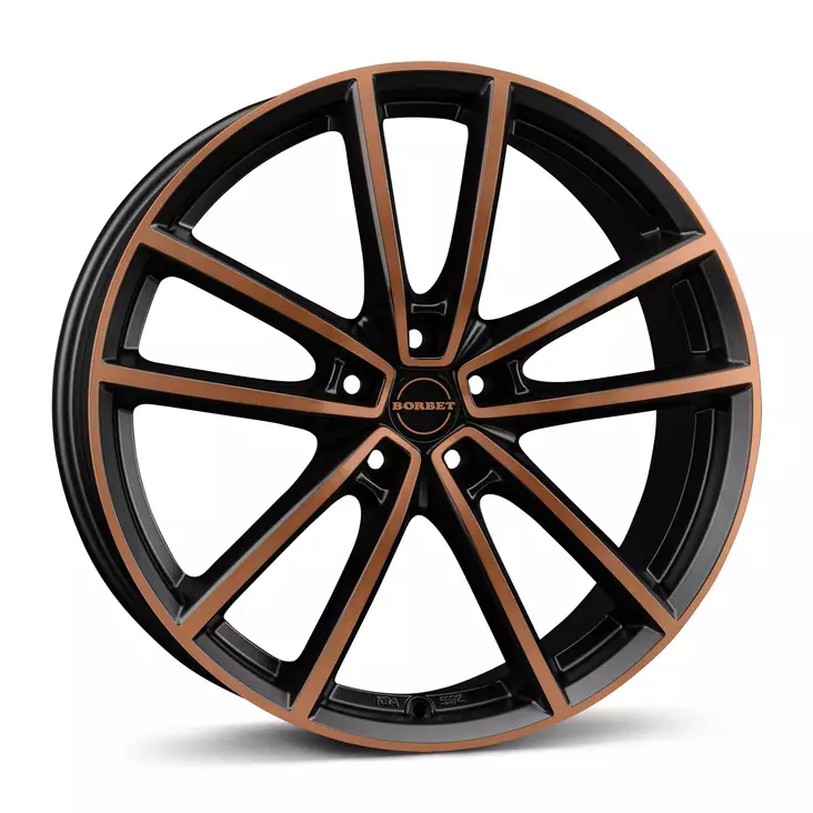 Borbet W 80937 black copper polished matt alumiinivanne 8.0x19 - 19-tuumaiset alumiinivanteet - 499-176291 - 1