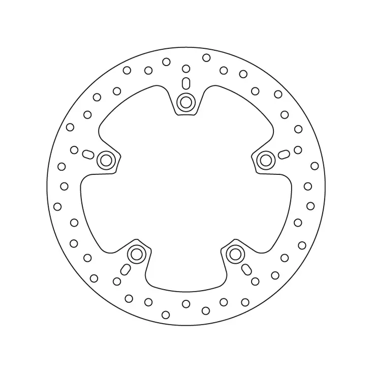 Brembo Serie Oro jarrulevy - Moottoripyörän jarrulevyt - D122881 - 1