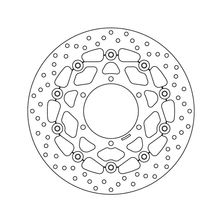 Brembo Serie Oro jarrulevy kelluva - Moottoripyörän jarrulevyt - D122921 - 1