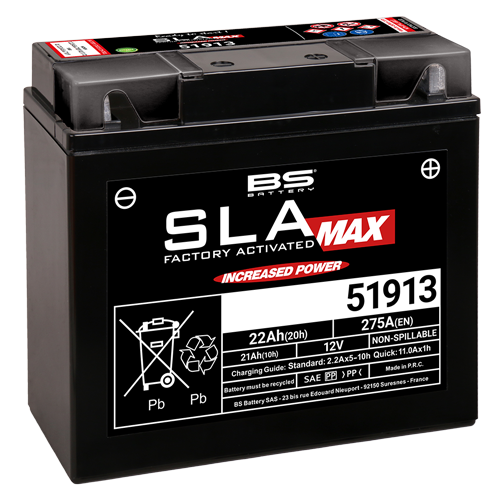 BS Battery 51913 (FA) SLA MAX - Sealed & Activated - Akut - D262651 - 1