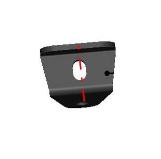 DFK Oven Kaasusylinterin kiinnike (oven puoli) Can-Am Maverick, Traxter - DFK hyttien varaosat ja tarvikkeet - D489751 - 1