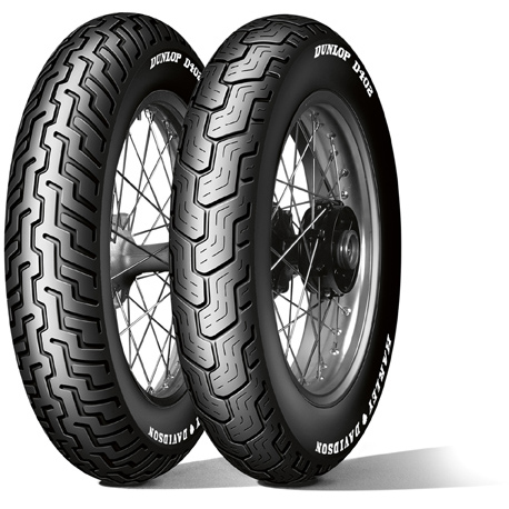 Dunlop D402F MWW MH90-21 54H TL Fr. Harley-Davidson (Medium Whitewall) - Custom-Touring moottoripyörän renkaat - D168371 - 1