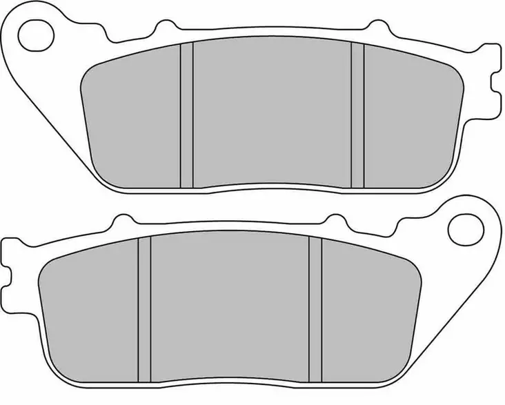 Ferodo jarrupalat Sinter Grip taakse: Honda VFR800, CB1000, VFR1200F - Moottoripyörän jarrupalat - D495211 - 1