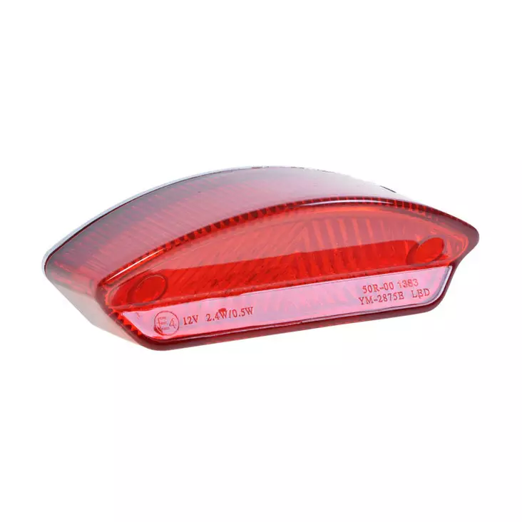 Forte Takavalo, Punainen lasi, Led, Rek.valolla, E-hyv. - Mopon ja skootterin valot ja vilkut - D479061 - 1