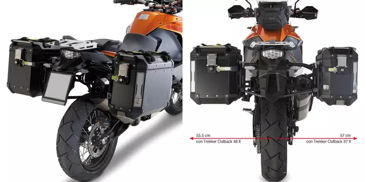 Givi putkisivutelineet Trekker Outback KTM 1050/1290 Adventure (15) - Kiinnityssarjat ja tavaratelineet - D182721 - 1