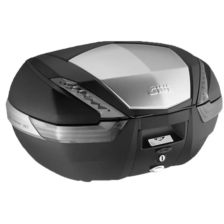 Givi V47 Tech monokey 47lt laukku musta maalaamaton kansi - Moottoripyörän kovat laukut - D130771 - 1