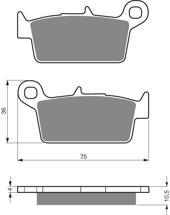 GOLDFREN Jarrupalat 003 Ceramic Carbon K1 - Moottoripyörän jarrupalat - D227791 - 1