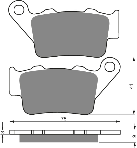 GOLDFREN Jarrupalat 023 Ceramic Carbon S3 - Moottoripyörän jarrupalat - D227871 - 1