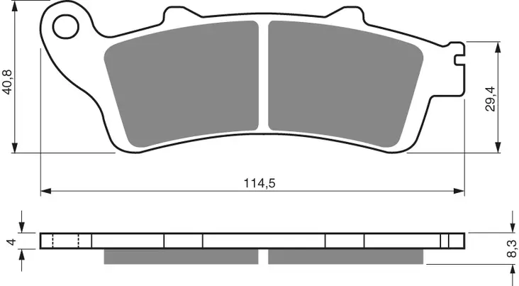 GOLDFREN Jarrupalat 178 Ceramic carbon AD - Moottoripyörän jarrupalat - D227981 - 1