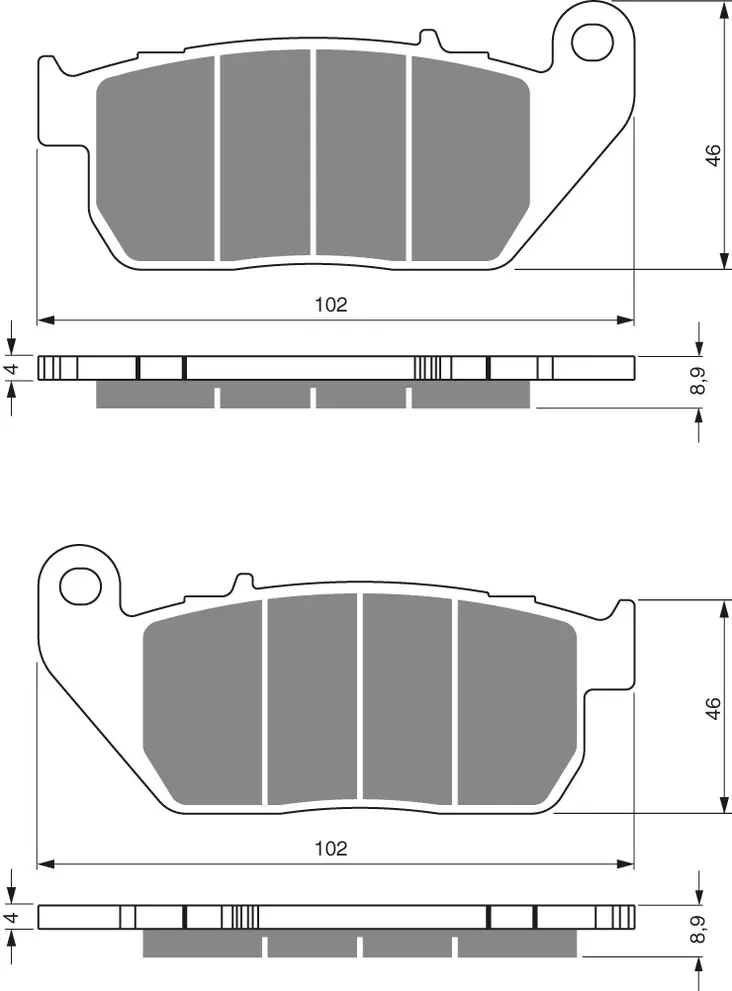 GOLDFREN Jarrupalat 272 Ceramic Carbon S3 - Moottoripyörän jarrupalat - D228041 - 1