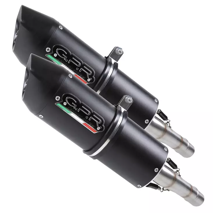 GPR Ducati 996 S- 1998/01 EC-Approv. silencer with mid-full line Furore Nero - Moottoripyörän pakoputkistot - D424501 - 1