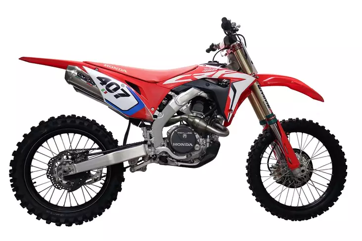 GPR Honda Crf 450 R 2020 Mx competition full line Pentacross FULL Titanium - Moottoripyörän pakoputkistot - D422381 - 1