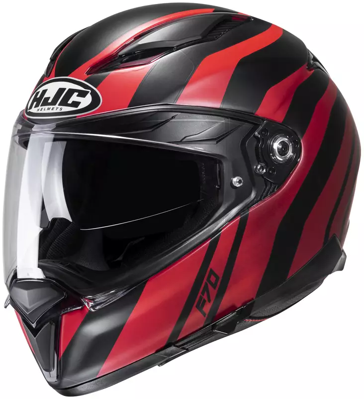 HJC F70 Galla umpikypärä musta/punainen – Bluetooth-valmis - Umpikypärät - D454281 - 1