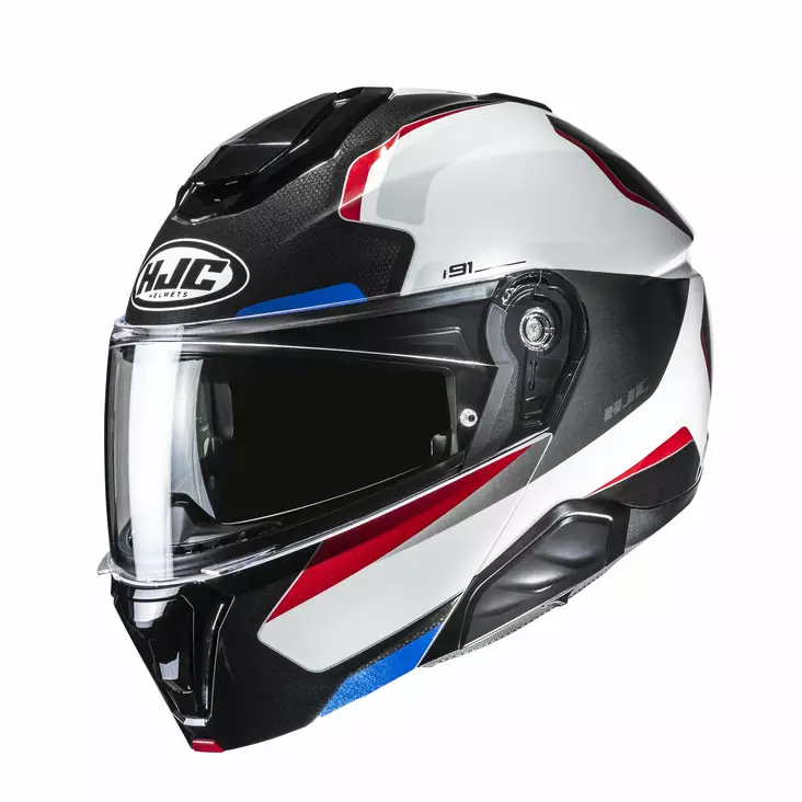 HJC Kypärä i91 Felio Valkoinen/Punainen/Sininen MC21 - Avattavat kypärät - D524971 - 1