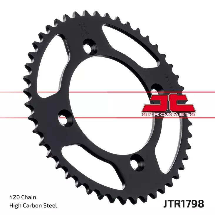 JT Rear Sprocket JTR1798.47 - Moottoripyörän eturattaat - D499651 - 1