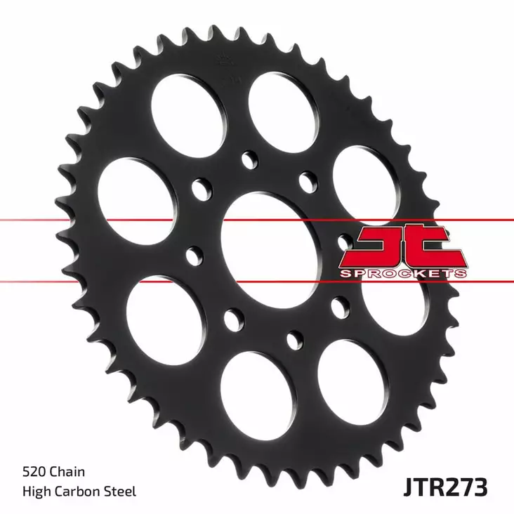JT Rear Sprocket JTR273.45ZBK - Moottoripyörän eturattaat - D499661 - 1