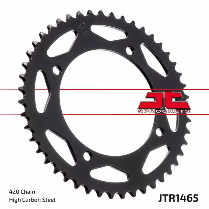 JT Takaratas Alumiini 7075 T6 Musta JTA1465.47BLK - Moottoripyörän takarattaat - D433631 - 1