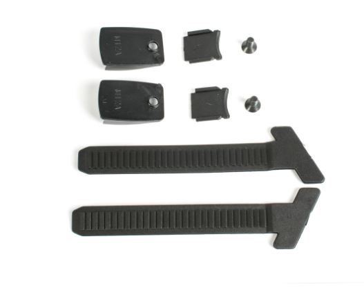 Kit ext. Toothed band BLACK + button +screws STEALTH - Ajosaappaiden varaosat - D386141 - 1