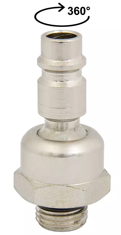 Nivelliitin 1/4" ulkokierteellä 360ast - Paineilmaliittimet - LX6491 - 1