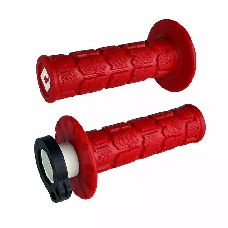 ODI ROGUE Off-Road Lock-On Grip Set Dark Red - Moottoripyörän kahvakumit - D509901 - 1