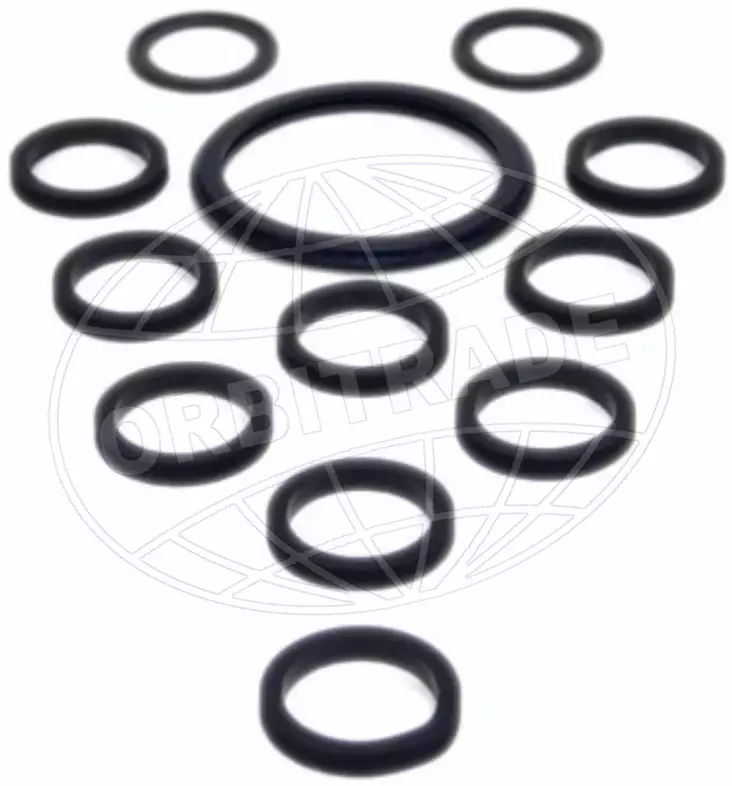 Orbitrade, gasket set - Sisäperämoottorin vesiputken tiivisteet - D158871 - 1