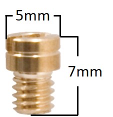 Pääsuutin, # 86 , Pyöreä, M4, Yhteensopiva: Keihin - Mopon suuttimet ja suutinsarjat - D59251 - 1