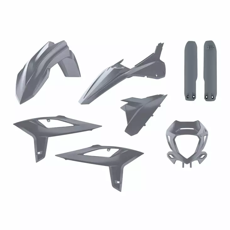 Polisport enduro kit w/ mask Beta RR (20-22) Nardo Grey (1) - Offroad muovisarjat - D371671 - 1
