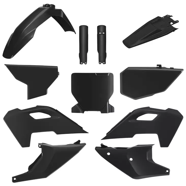 Polisport MX Full Plastic Kit TC/FC 23-24 Black - Offroad muovisarjat - D512321 - 1