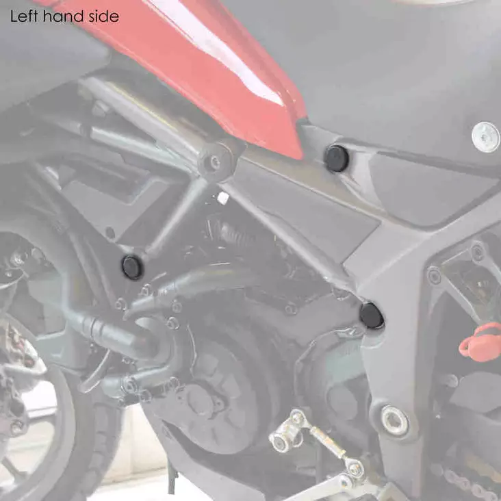 Puig Chassis Plugs Ducati Multistrada 1200/S 15'- - Moottoripyörän rungon pisteosat - D302861 - 1