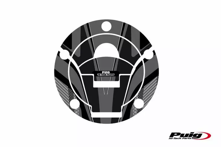 Puig Fuel Cap Cover Radical Ducati C/Grey - Mallikohatiset tarrasarjat - D299481 - 1