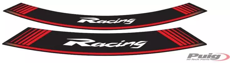 Puig Kit 8 Rim Strips Racing C/Red - Moottoripyörän vanneteipit - D298681 - 1