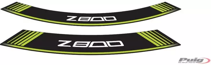 Puig Kit 8 Rim Strips Z800 C/Green - Moottoripyörän vanneteipit - D299871 - 1