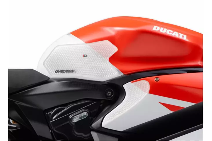 Puig Lateral Tank Pads Ducati C/Black - Moottoripyörän tankinsuojat - D357831 - 1