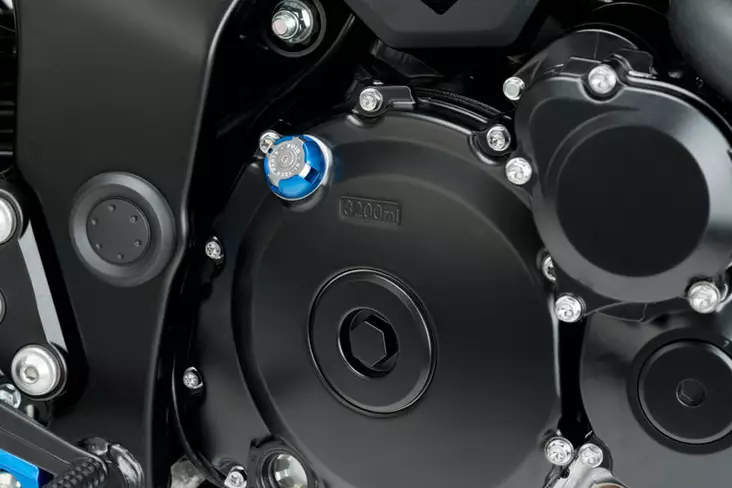 Puig Plug-Oil Hi-Tech Triumph C/Black - Moottorin pultit ja korkit - D390441 - 1