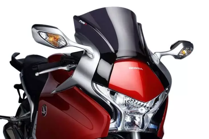 Puig Racing Screen Honda Vfr1200F 10-17' C/Dark Smoke - Moottoripyörän katteet ja tuulenohjaimet - D298561 - 1