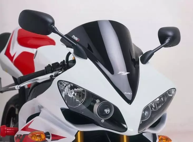 Puig Racing Screen Yamaha Yzf-R1 07'-08' C/Dark Smoke - Moottoripyörän katteet ja tuulenohjaimet - D297971 - 1