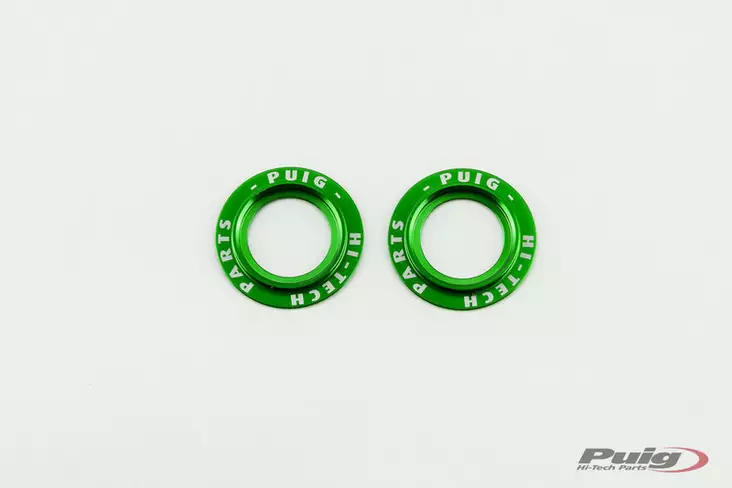 Puig set of green aluminium rings for PHB swing protector - Moottoripyörän moottorin kopat - D359031 - 1