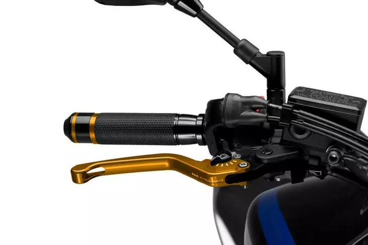 Puig Unfoldable Brake Lever 3.0. C/Gold Selector C/Blac - Moottoripyörän vivut ja vivunrungot - D358151 - 1