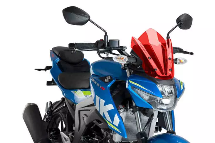 Puig Wind. N.G. Sport Suzuki Gsx-S125 17-21' C/Red - Moottoripyörän katteet ja tuulenohjaimet - D303171 - 1