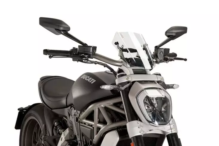 Puig Wind.New Generation Sport Ducati X Diavel/S 16-18 - Moottoripyörän katteet ja tuulenohjaimet - D301851 - 1