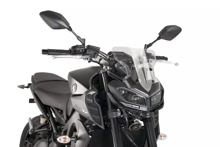 Puig Windshield N.G. Sport Yamaha Mt09 17-18' C/Clear - Moottoripyörän katteet ja tuulenohjaimet - D302451 - 1