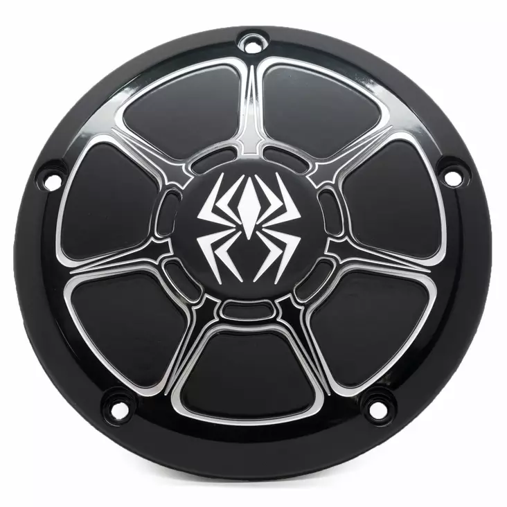 Rekluse Derby Cover - Black Gloss - H-D Dyna - Moottoripyörän moottorin kopat - D360831 - 1