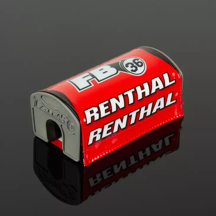 Renthal Fatbar36 Pehmuste Punainen/Musta/Valkoinen - Moottoripyörän ohjaustangon pehmusteet - D446351 - 1