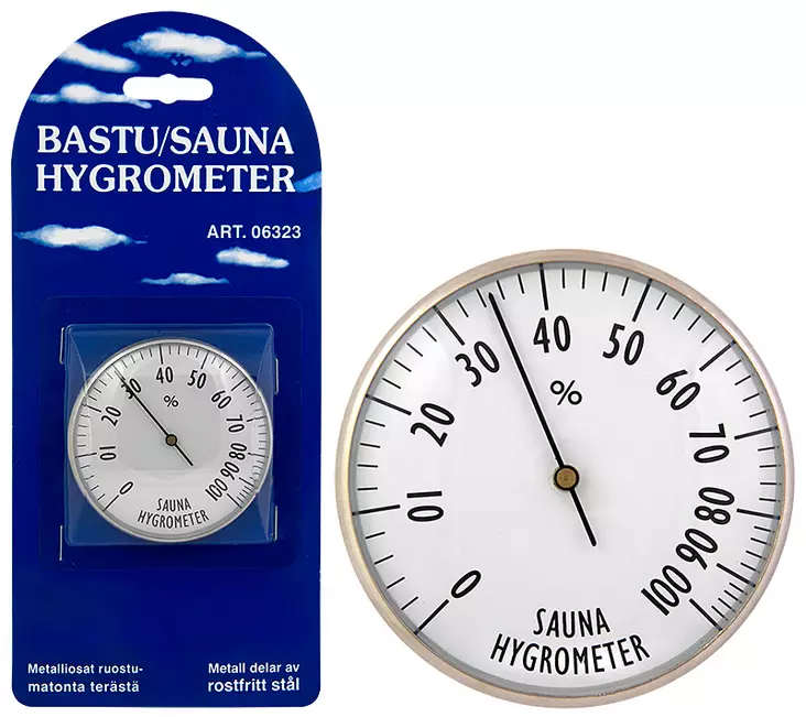 Sauna kosteusmittari 75mm - Lämpömittarit - LX5811 - 1