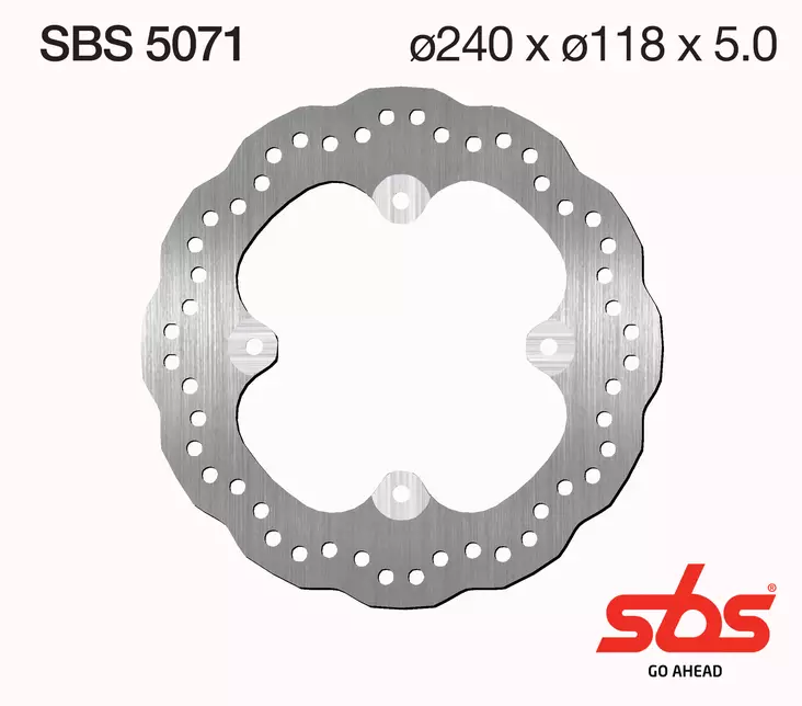 Sbs Jarrulevy Standard - Moottoripyörän jarrulevyt - D241701 - 1