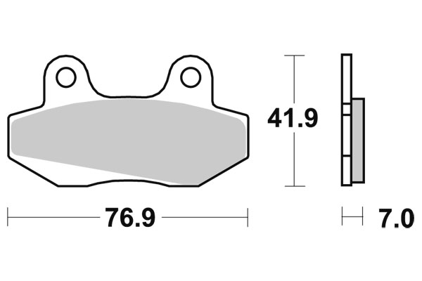 Sbs Jarrupalat Carbon Tech - Moottoripyörän jarrupalat - D220491 - 1