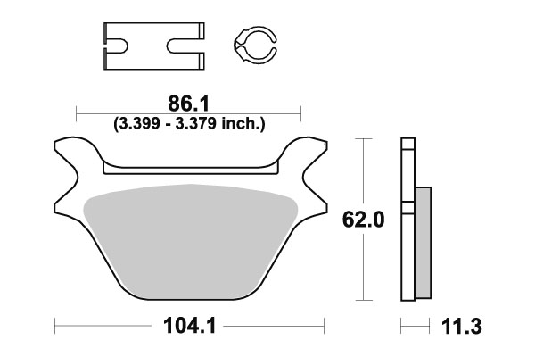 Sbs Jarrupalat Carbon Tech - Moottoripyörän jarrupalat - D220841 - 1